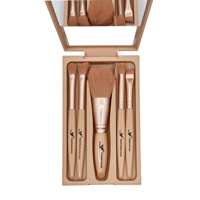 طقم فرش المكياج الاحترافي للسفر - 5 فرش