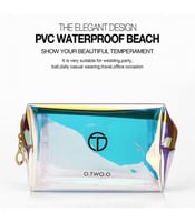 حافظة مكياج وادوات التجميل من او تو او شفاف