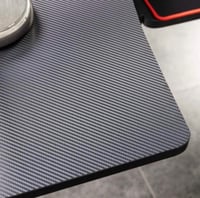 كرسي قيمنق مع طاولة قيمنق زاوية لون أحمر بأسود