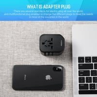 فيش جداري مناسب للسفر يدعم جميع مداخل الكهربا بالا...