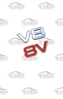 علامة V8 لاندكروزر 98-2007 فضي