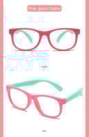 إطار نظارة طبية للاطفال إطار وردي+أخضر pink+ Green...