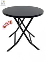 طاولة دائرية تسفيط - طاولة قابلة للطي - مقاس 80*80