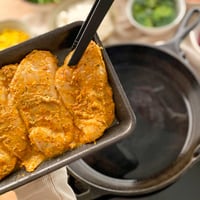 ستيك الدجاج بالخردل والأعشاب