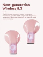 سماعات PAXA C26 | ترجمة فورية | مساعد ذكي | وردي