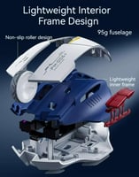 ماوس ألعاب لاسلكي Inphic F9 بدقة 2400DPI صامت وقاب...