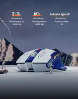 ماوس ألعاب لاسلكي Inphic F9 بدقة 2400DPI صامت وقاب...