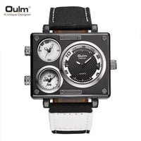 ساعة كوارتز جلدية للرجال من Oulm