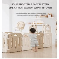 غرفة ألعاب أطفال 6 في 1 – قابلة للطي مع مرجيحة وزح...