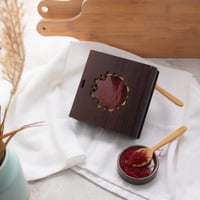 علبة زعفران خشب فارغه