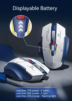 ماوس ألعاب لاسلكي Inphic F9 بدقة 2400DPI صامت وقاب...