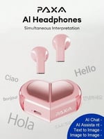 سماعات PAXA C26 | ترجمة فورية | مساعد ذكي | وردي