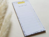 ورق ملاحظات أشياء للقيام بها (أصفر)