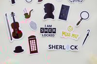 مجموعة ملصقات بتصميم Sherlock