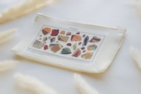 محفظة قماشية بتصميم احجار (بني)