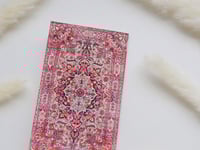 دفتر مذكرة بتصميم سجاد شرقي (أحمر فاتح)