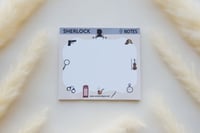 ورق ملاحظات بتصميم Sherlock
