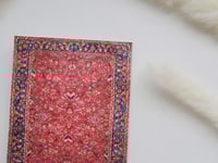 دفتر مذكرة بتصميم سجاد شرقي (أحمر)