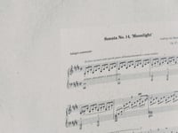 توت باق Tote bag من القطن بتصميم ورقة موسيقية ضوء...