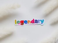 ملصق بعبارةLegendary