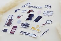 مجموعة ملصقات بتصميم Sherlock