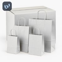 كرتون اكياس علاق كرافت أبيض - أحجام متعددة بالجملة