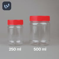 علب بلاستيك بغطاء أحمر - مقاسات متعددة بالجملة