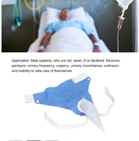 كيس يمكن ارتداؤه للرجال ، جامع تبول من السيليكون ،...