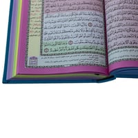 مصحف ملون - مع تفسير كلمات و التقسيم الموضوعي للأي...