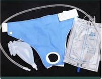 كيس يمكن ارتداؤه للرجال ، جامع تبول من السيليكون ،...