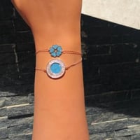 اسورة أنيقة من الفضة الخالصة عيار 925 مطلي بالذهب...