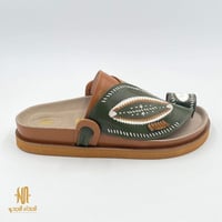 حذاء مطرز صوف كتان ربل طبي