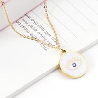 قلادة العين | المطلية بالذهب