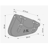Customacces حقيبه جانبية موديل ديترويت باللون الأس...