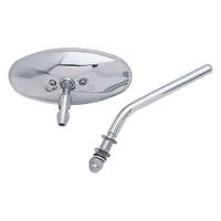 مرآة كروم بيضاوي جذع قصير من Harddrive لدراجات هار...