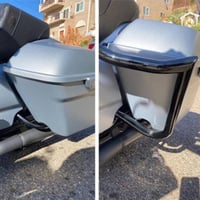 سدل قارد حامي من Factory 47 لون اسود / كروم لدراجا...