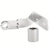 قاعدة لوحة باللون الأسود/الكروم للدراجات هارلي سوف...