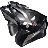 خوذة سكوربيون EXO-AT960 توب جرافيك باللونين الأسود...