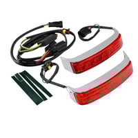 ليد سدل باق كروم / اسود اضائة احمر او سموك لدراجات...