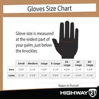 قفاز Revolver جلد ماعز من Highway 21 لون أسود