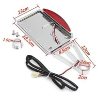 قاعدة لوحة جانبية مع اضائه ليد كروم اسود لدراجات ه...