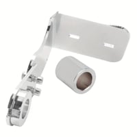 قاعدة لوحة باللون الأسود/الكروم للدراجات هارلي سوف...