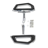 طقم مسند الاقدام لون BLACK-CHROME لدراجات هارلي تو...