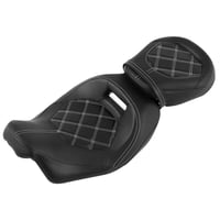 لو بروفايل سيت جلد سائق مع راكب لدراجات هارلي توري...