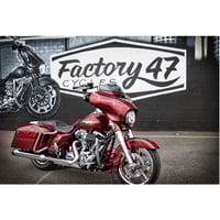 سدل قارد حامي من Factory 47 لون اسود / كروم لدراجا...