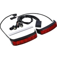 ليد سدل باق كروم / اسود اضائة احمر او سموك لدراجات...