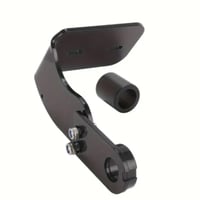 قاعدة لوحة باللون الأسود/الكروم للدراجات هارلي سوف...