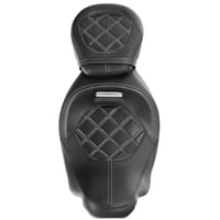 لو بروفايل سيت جلد سائق مع راكب لدراجات هارلي توري...