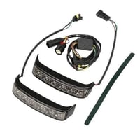 ليد سدل باق كروم / اسود اضائة احمر او سموك لدراجات...