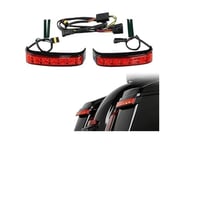 ليد سدل باق كروم / اسود اضائة احمر او سموك لدراجات...